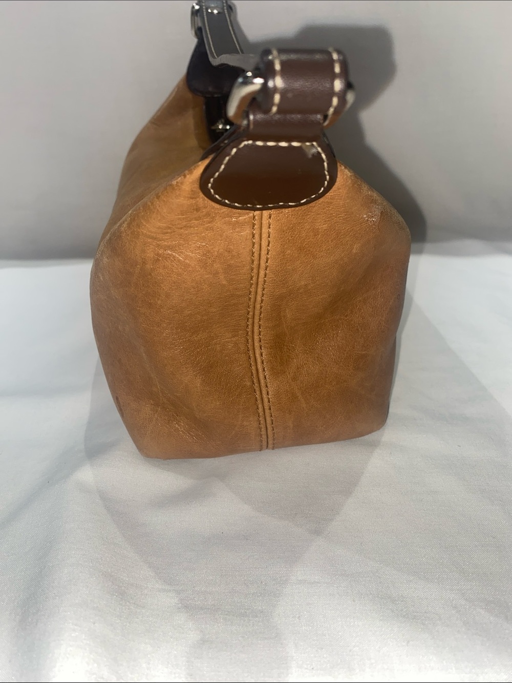 Coach Tan Leather Hobo with Dark Brown Strap - Picture 2 of 10